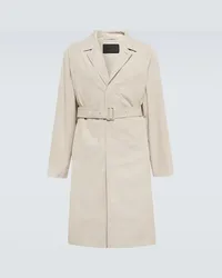 Prada Soprabito in canvas di cotone Beige