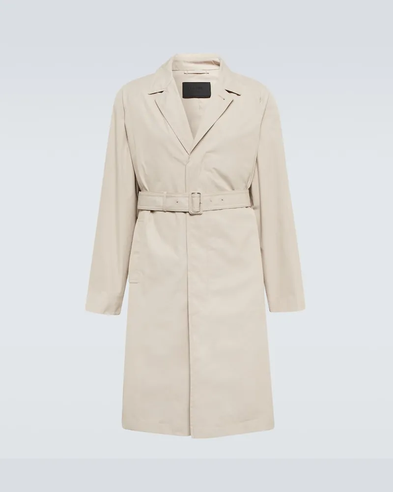 Prada Soprabito in canvas di cotone Beige