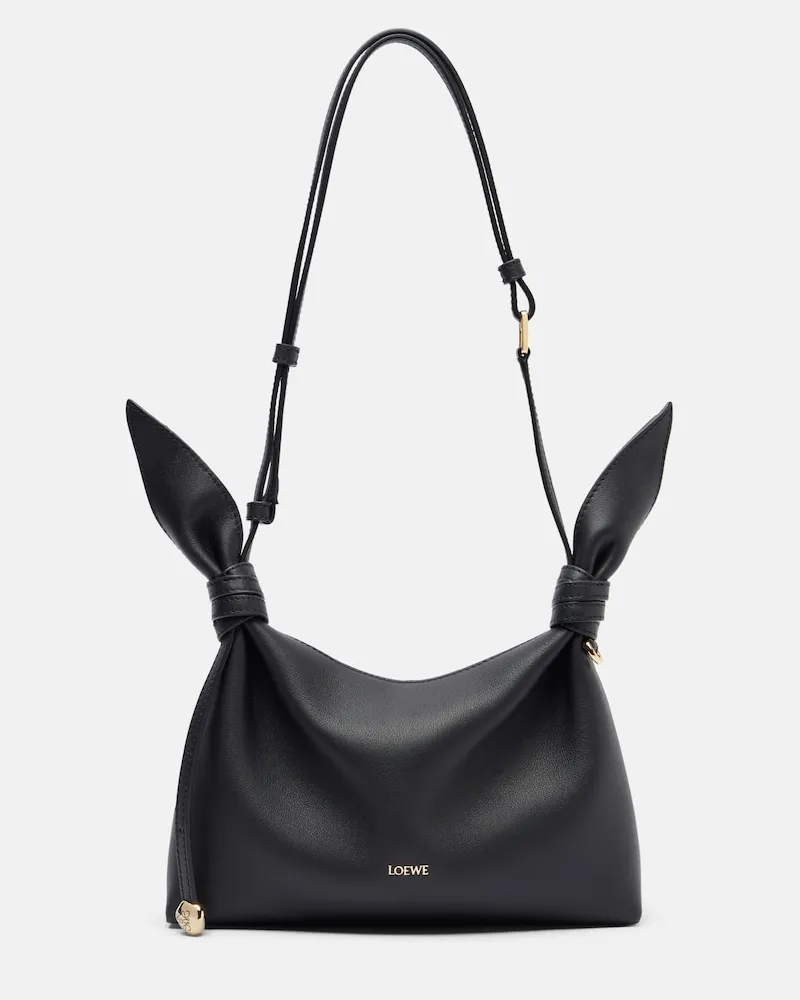 Loewe Borsa Scarf Mini in pelle Nero