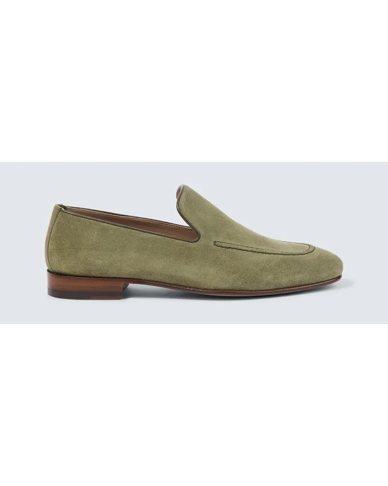 Manolo Blahnik Mocassini Truro in suede Verde