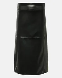 Max Mara Gonna midi Rimini in similpelle Nero