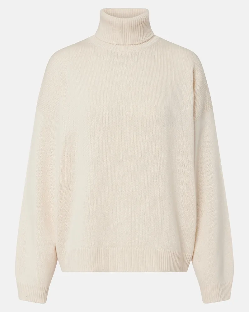 Brunello Cucinelli Pullover in cashmere a collo alto Bianco