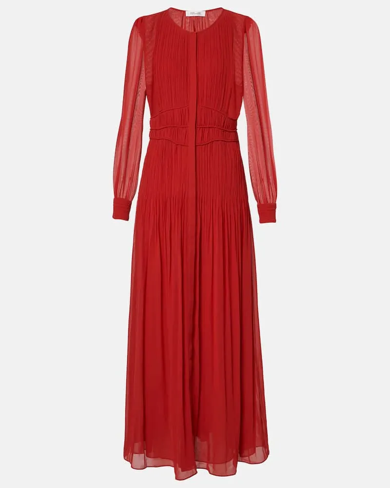 Diane von Furstenberg Abito lungo Dressy in mesh Rosa