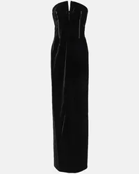 Tom Ford Abito bustier lungo in velluto Nero