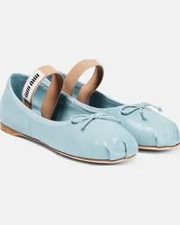 Miu Miu Ballerine in pelle Blu