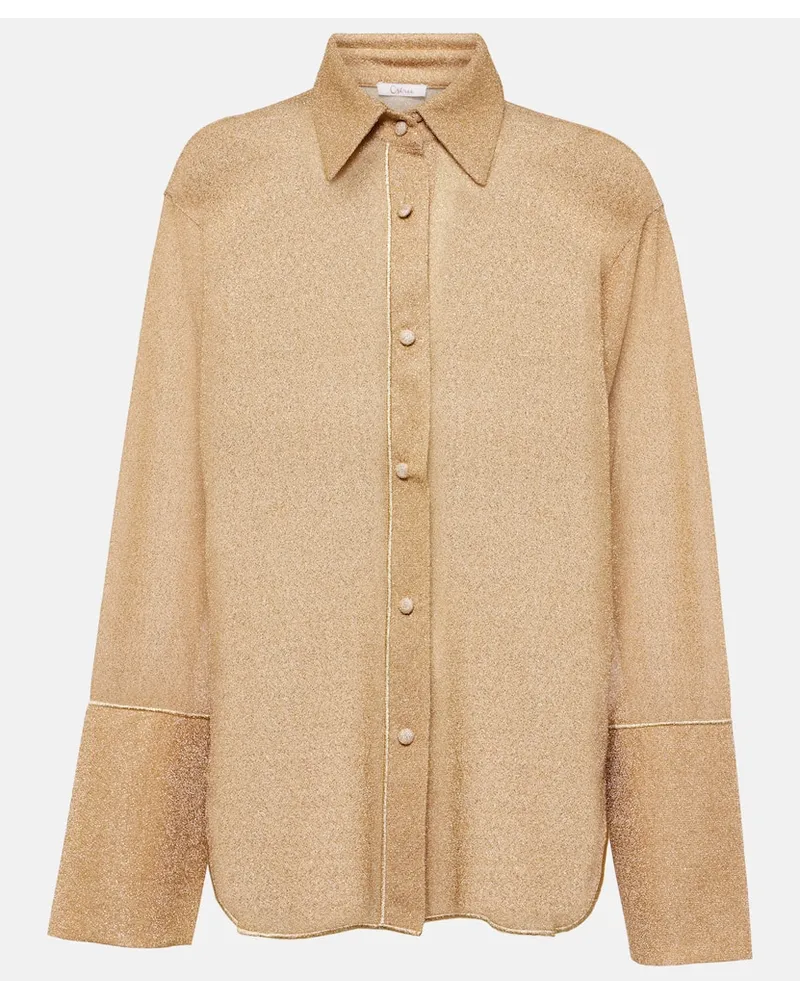 Oséree OsÃ©ree Camicia LumiÃ¨re in lamÃ Oro