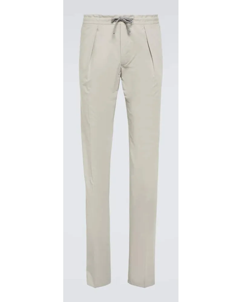 Slowear Pantaloni slim in misto cotone Grigio