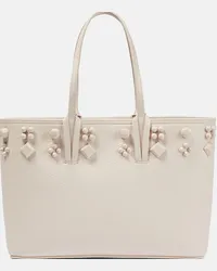 Christian Louboutin Borsa Cabata Small in pelle Beige