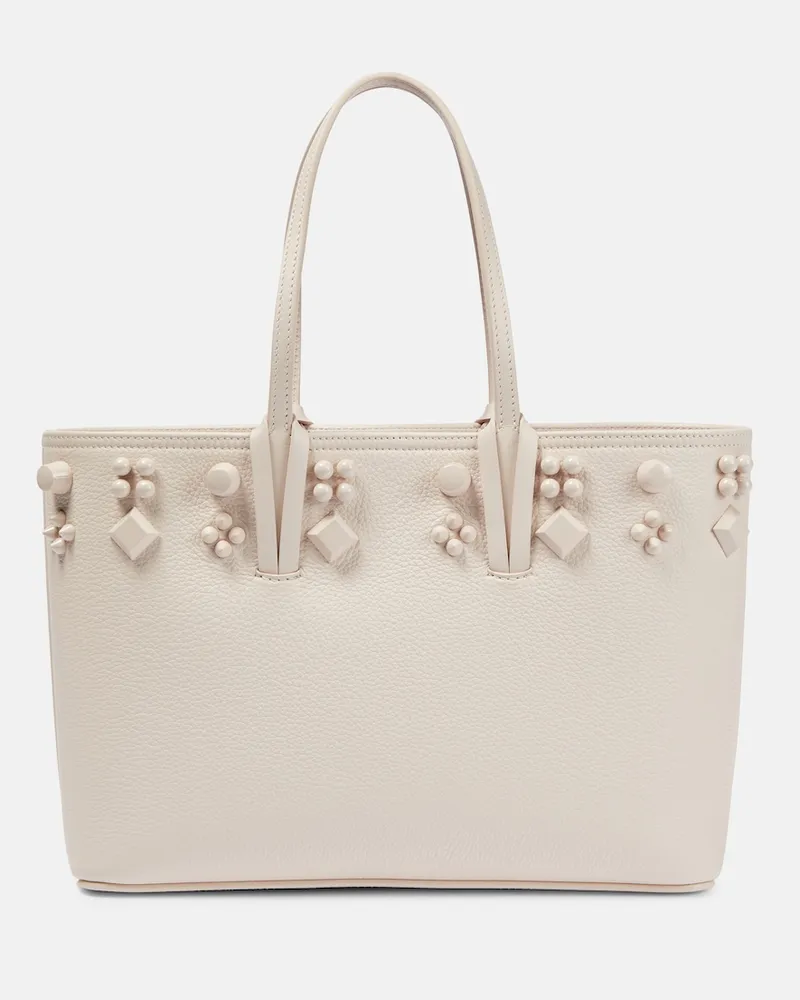 Christian Louboutin Borsa Cabata Small in pelle Beige