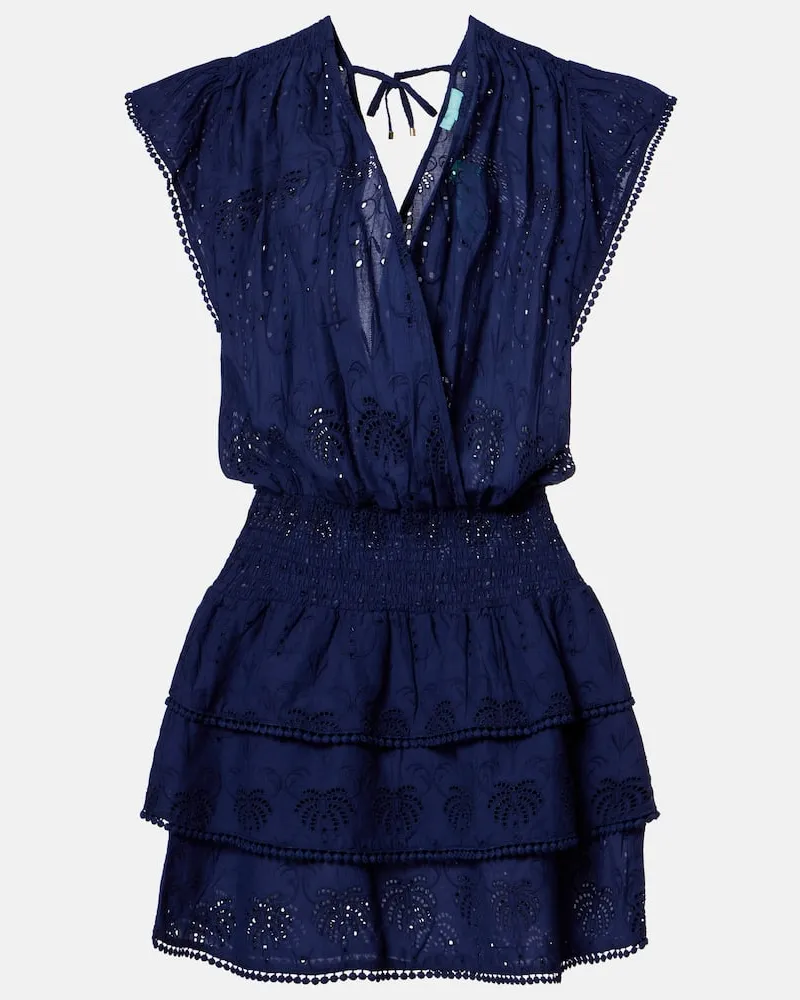 Melissa Odabash Abito corto Jess in cotone Blu
