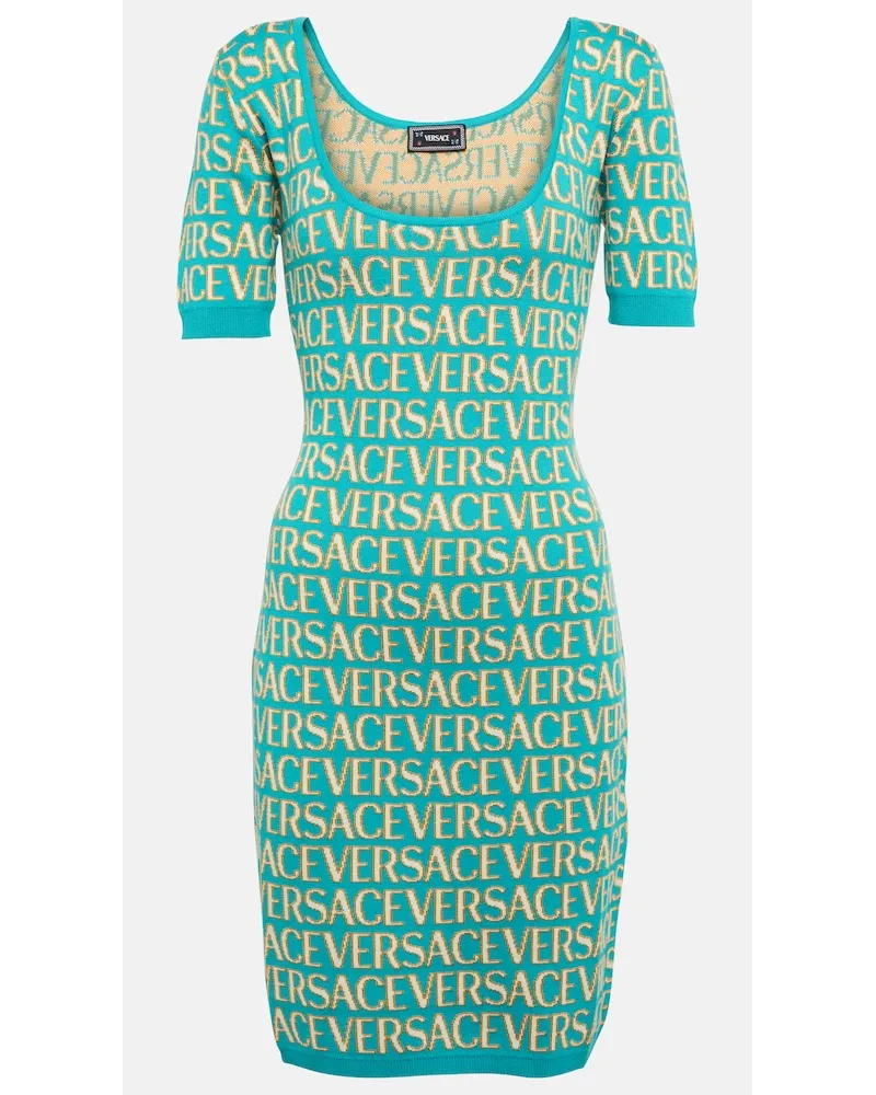 Versace Miniabito con intarsi Versace Allover Multicolore