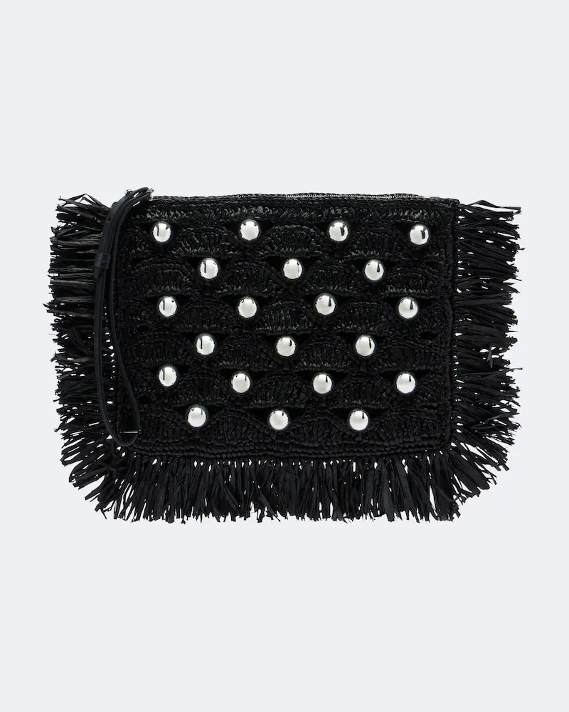Paco Rabanne Clutch Sac A Main Small con borchie Nero