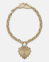 FOUNDRAE Bracciale Heart Love Medium in oro 18kt con diamante Oro