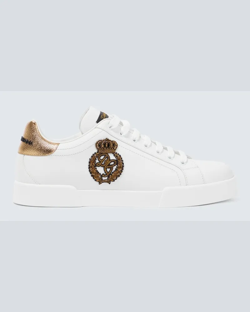 Dolce & Gabbana Sneakers Portofino in pelle Bianco