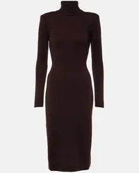 Tom Ford Abito midi in cashmere Marrone