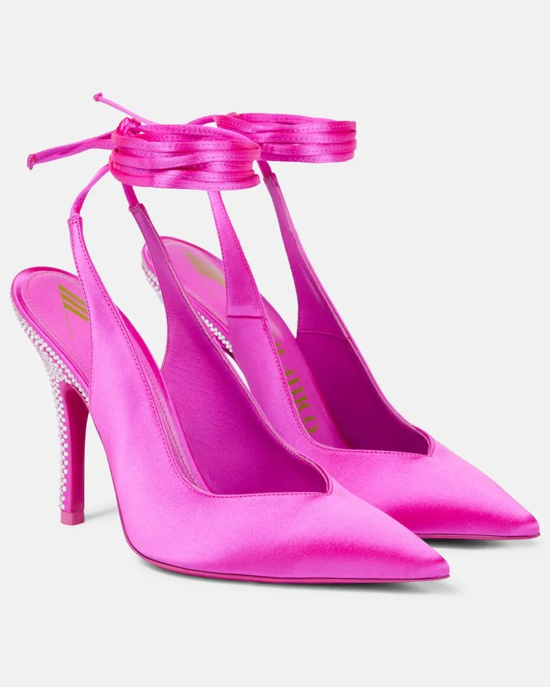 ATTICO Pumps slingback Venus in raso Rosa