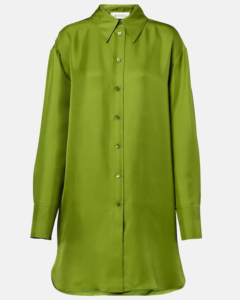 Róhe RÃ³he Camicia in seta Verde
