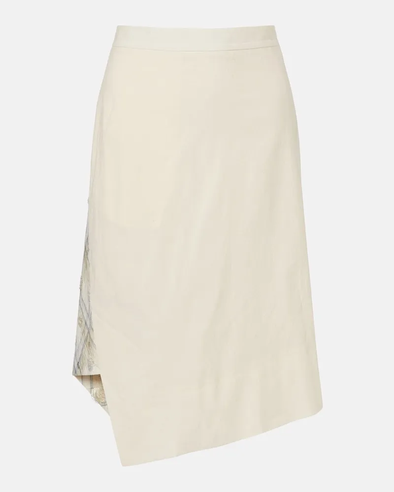 Vivienne Westwood Gonna midi Infinity in cotone a quadri Bianco