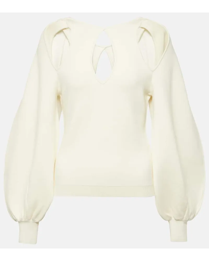 Chloé ChloÃ© Pullover con cut-out Bianco