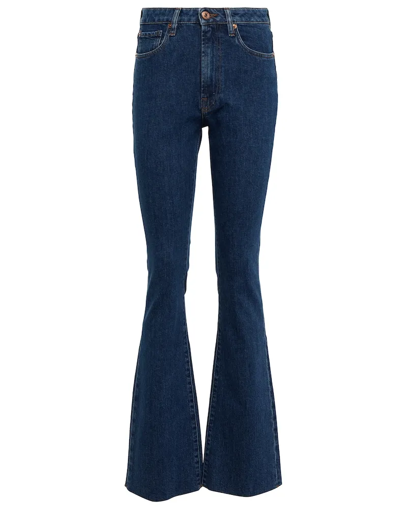 3x1 Jeans flared Farrah a vita alta Blu