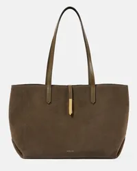 DeMELLIER Borsa Tokyo in suede Verde