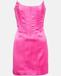 Giuseppe di Morabito Miniabito bustier in raso Rosa