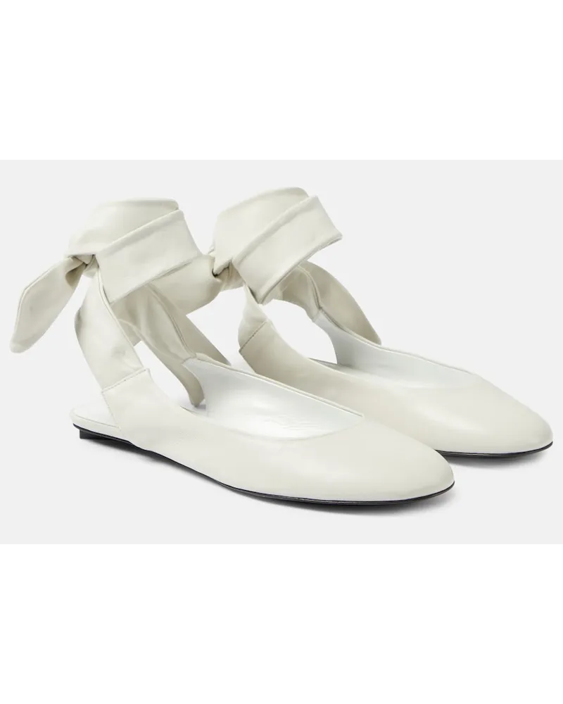 ATTICO Bridal - Ballerine slingback Cloe in pelle Bianco