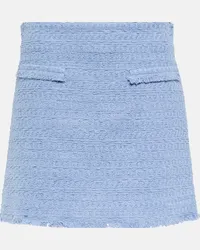 Oscar de la Renta Minigonna in misto cotone Blu