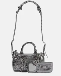 Balenciaga Borsa Le Cagole Mini in pelle Argento