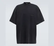 Balenciaga T-shirt in jersey di cotone Nero