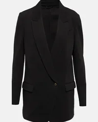 Brunello Cucinelli Blazer in misto cotone Nero