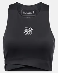 Loewe x On - Top cropped Performance con logo Nero