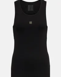 Givenchy Tank top in jersey di cotone Nero