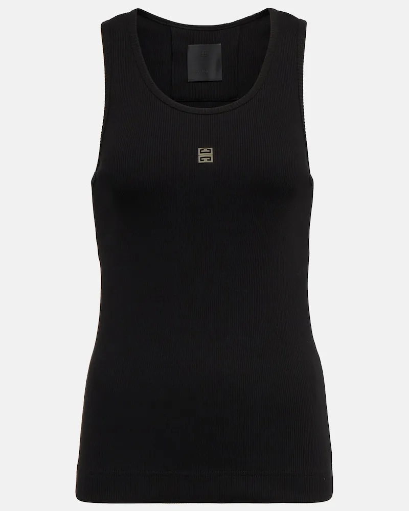 Givenchy Tank top in jersey di cotone Nero