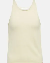 extreme cashmere Top N°221 Tank in cashmere a vogatore Beige