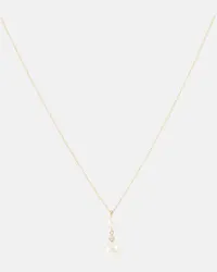 Sophie Bille Brahe Collana Rêve Simple in oro 14kt con diamanti e perle Oro