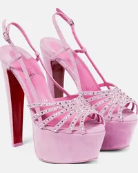 Christian Louboutin Sandali con plateau Vegastrassima Alta Rosa