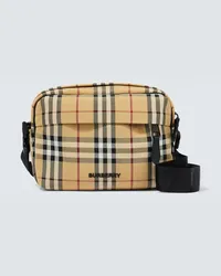 Burberry Borsa a tracolla in canvas Burberry Check Multicolore