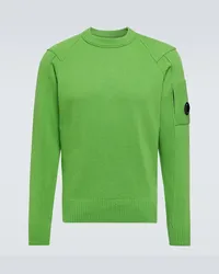 C.P. Company Pullover in misto lana Verde