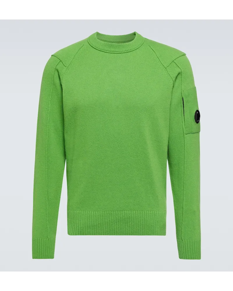 C.P. Company Pullover in misto lana Verde