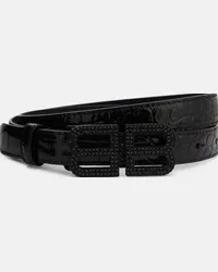 Balenciaga Cintura BB in pelle stampata Nero