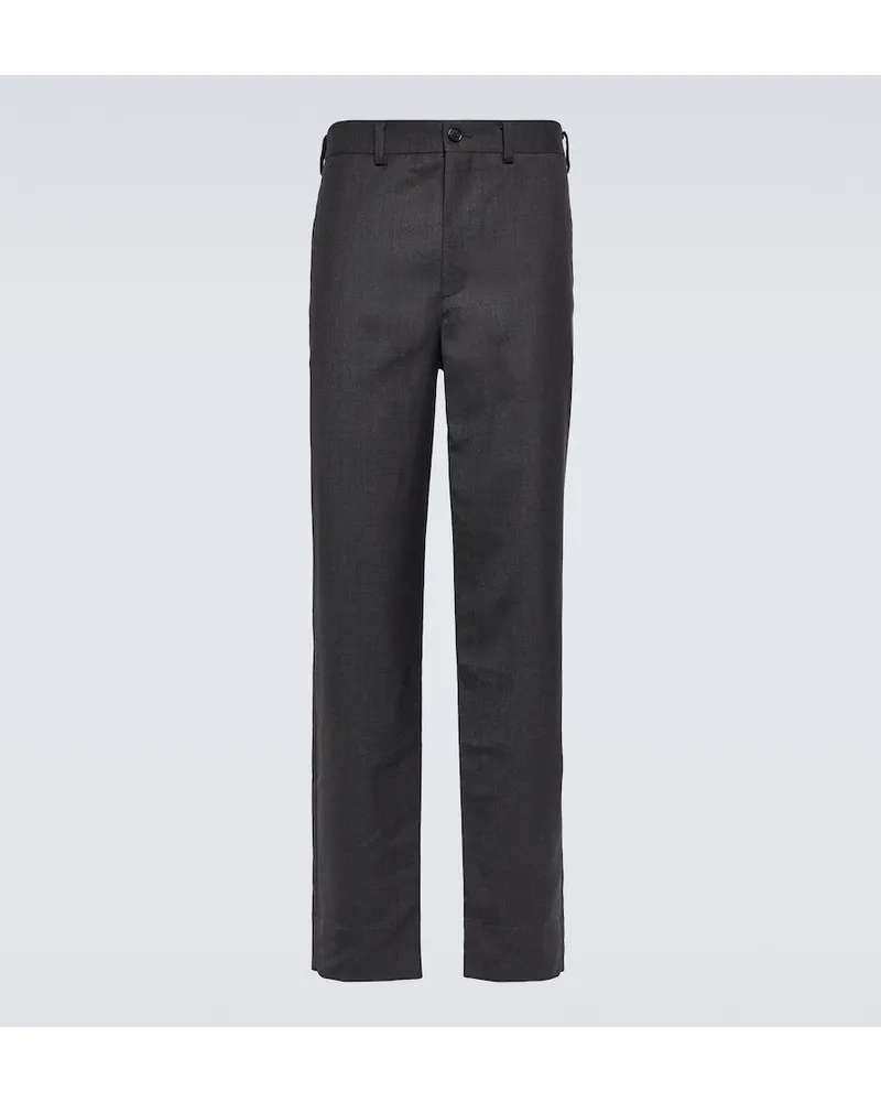 Undercover Pantaloni slim in lana e mohair Grigio