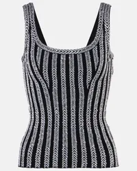 Missoni Top a zig-zag con paillettes Nero