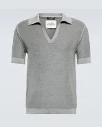 Dolce & Gabbana Polo in seta Grigio