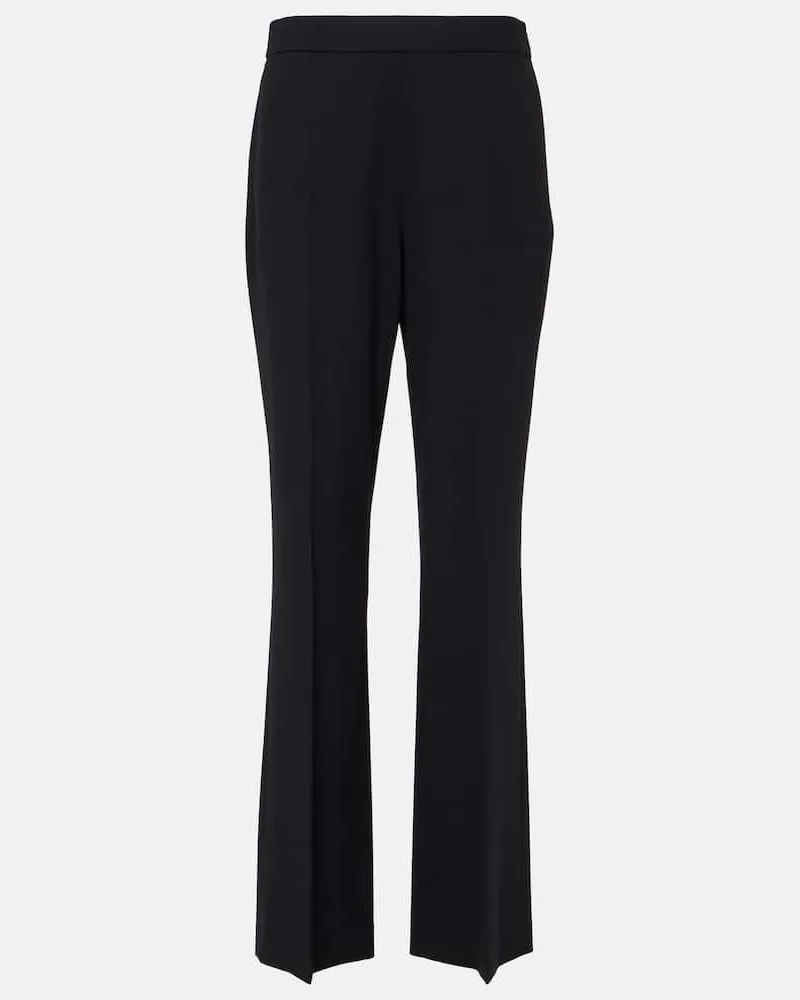 The Row Pantaloni regular Dina in misto lana Nero