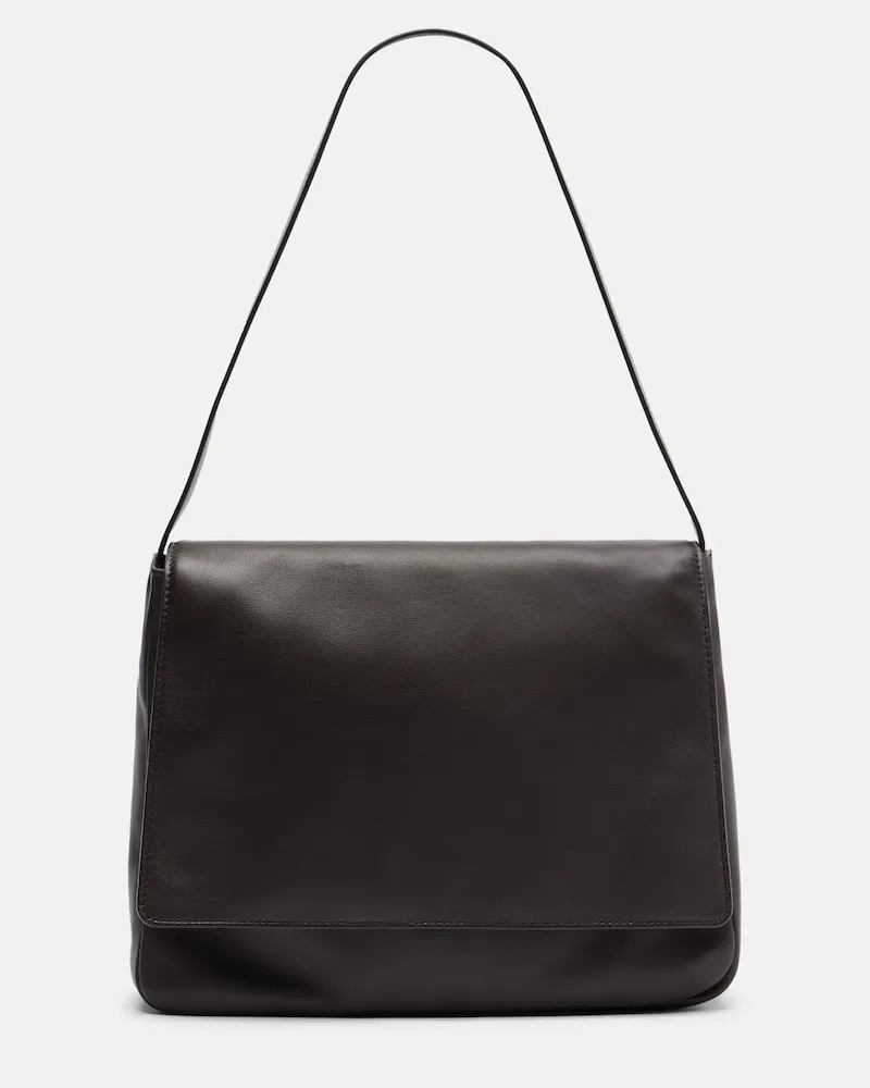 The Row Borsa a spalla Nuance Two in pelle Marrone