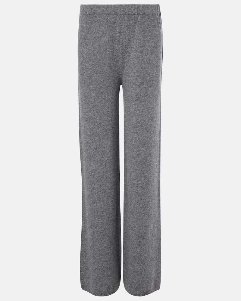 Aya Muse Pantaloni regular Gaia in cashmere Grigio