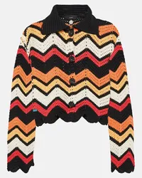 Alanui Cardigan Kaleidoscopic Chevron Multicolore