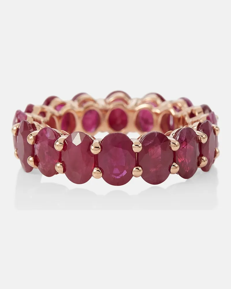 SHAY Anello in oro 18kt con rubini Rosso