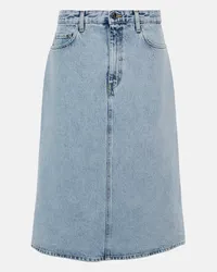 Totême Gonna midi di jeans Blu